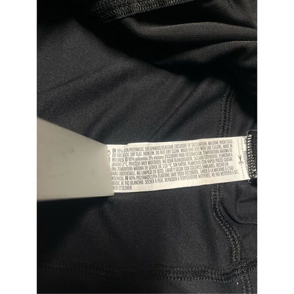 Forever 21 Active Jacket Womens M Medium Black Full Zip Pockets Mock Neck Long - Picture 5 of 6